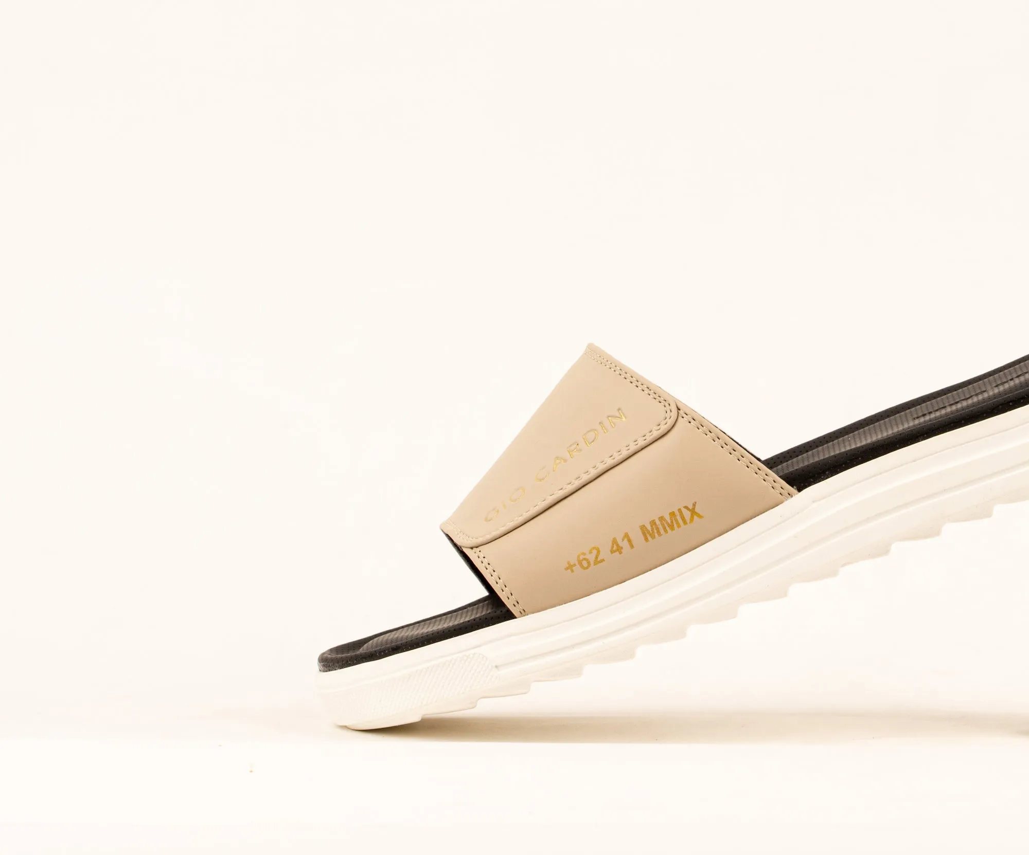 JUDE SLIDES | KHAKI / KHAKI / WHITE | UNISEX