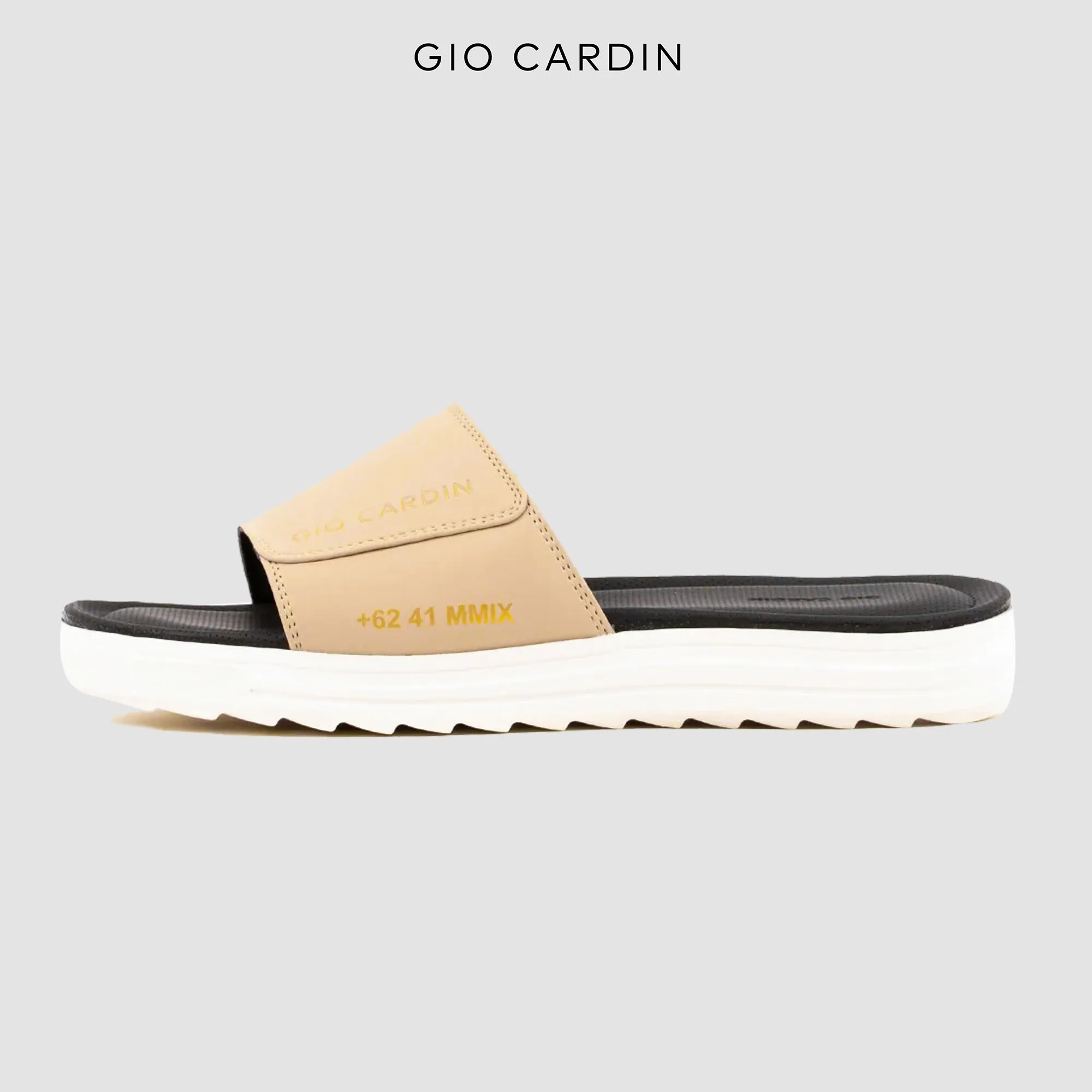 JUDE SLIDES | KHAKI / KHAKI / WHITE | UNISEX