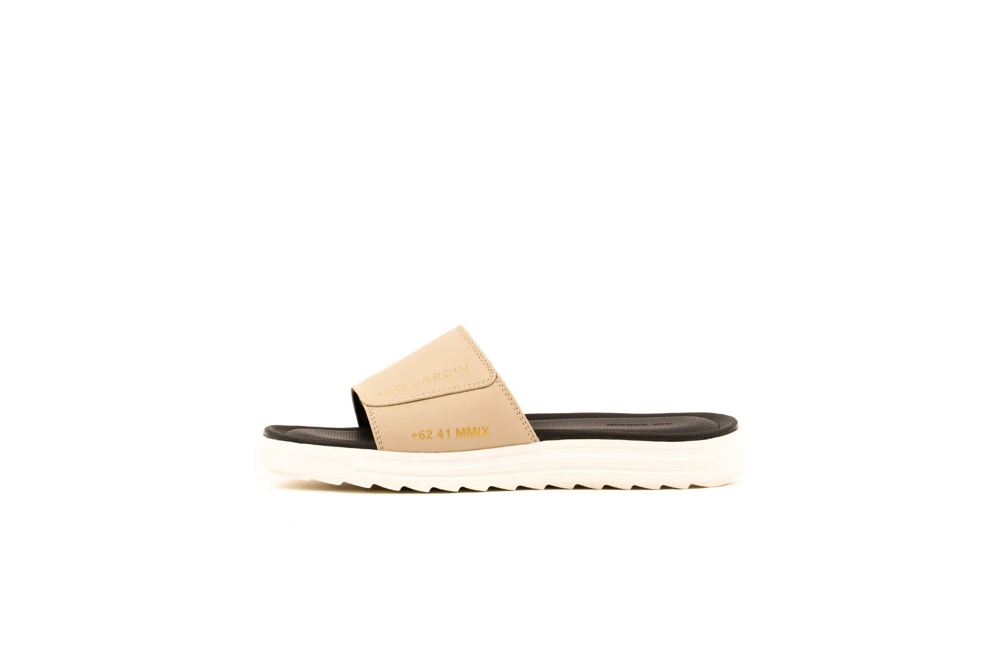 JUDE SLIDES | KHAKI / KHAKI / WHITE | UNISEX