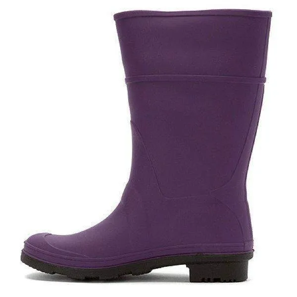 Kamik Kids Raindrops Eggplant Girls Rain Boot (Made in Canada)