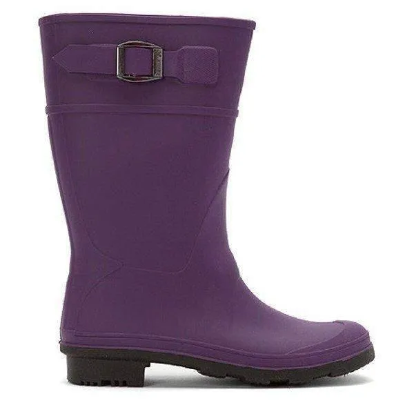 Kamik Kids Raindrops Eggplant Girls Rain Boot (Made in Canada)