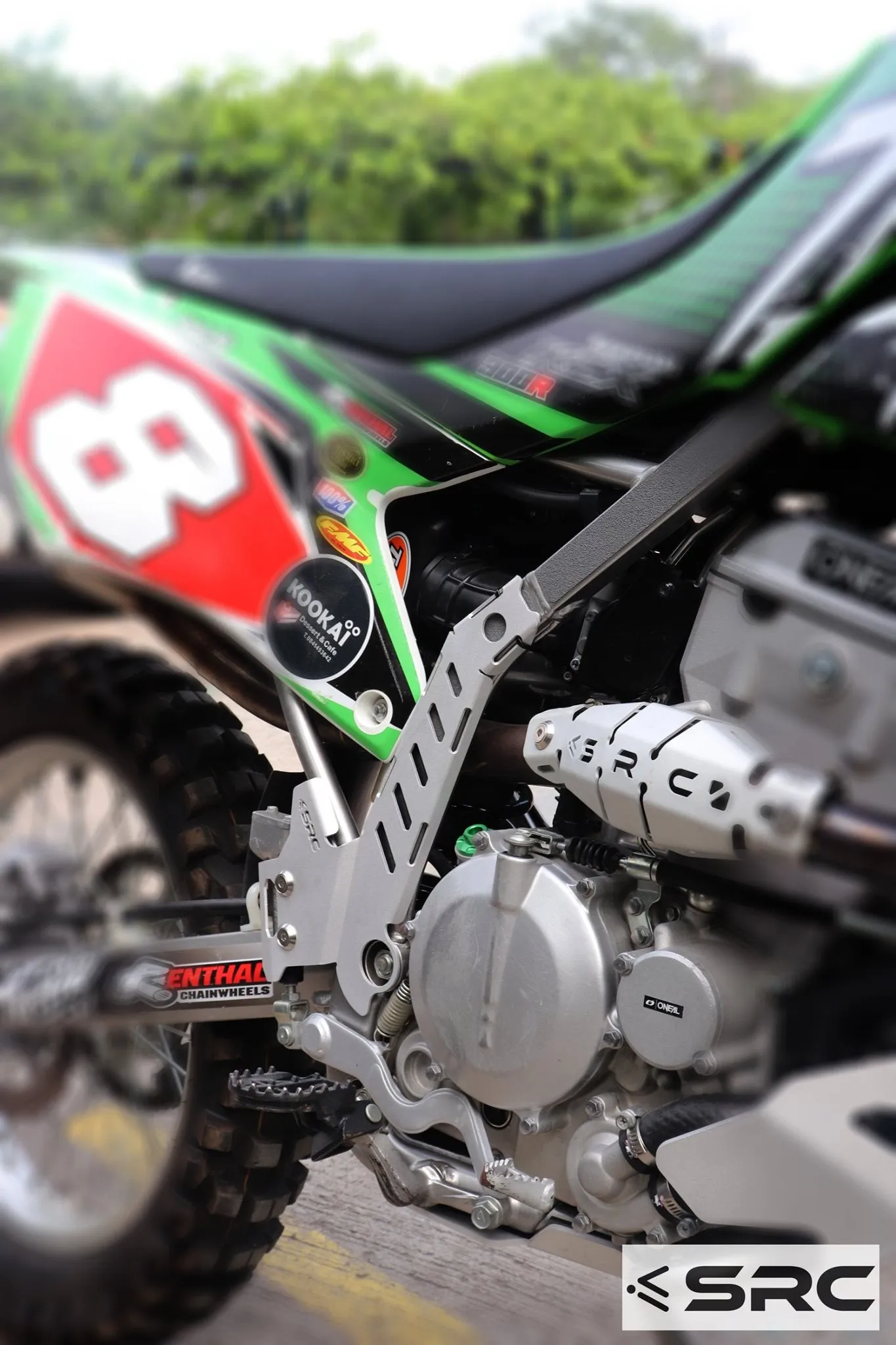 Kawasaki KLX300R Frame guards (set)
