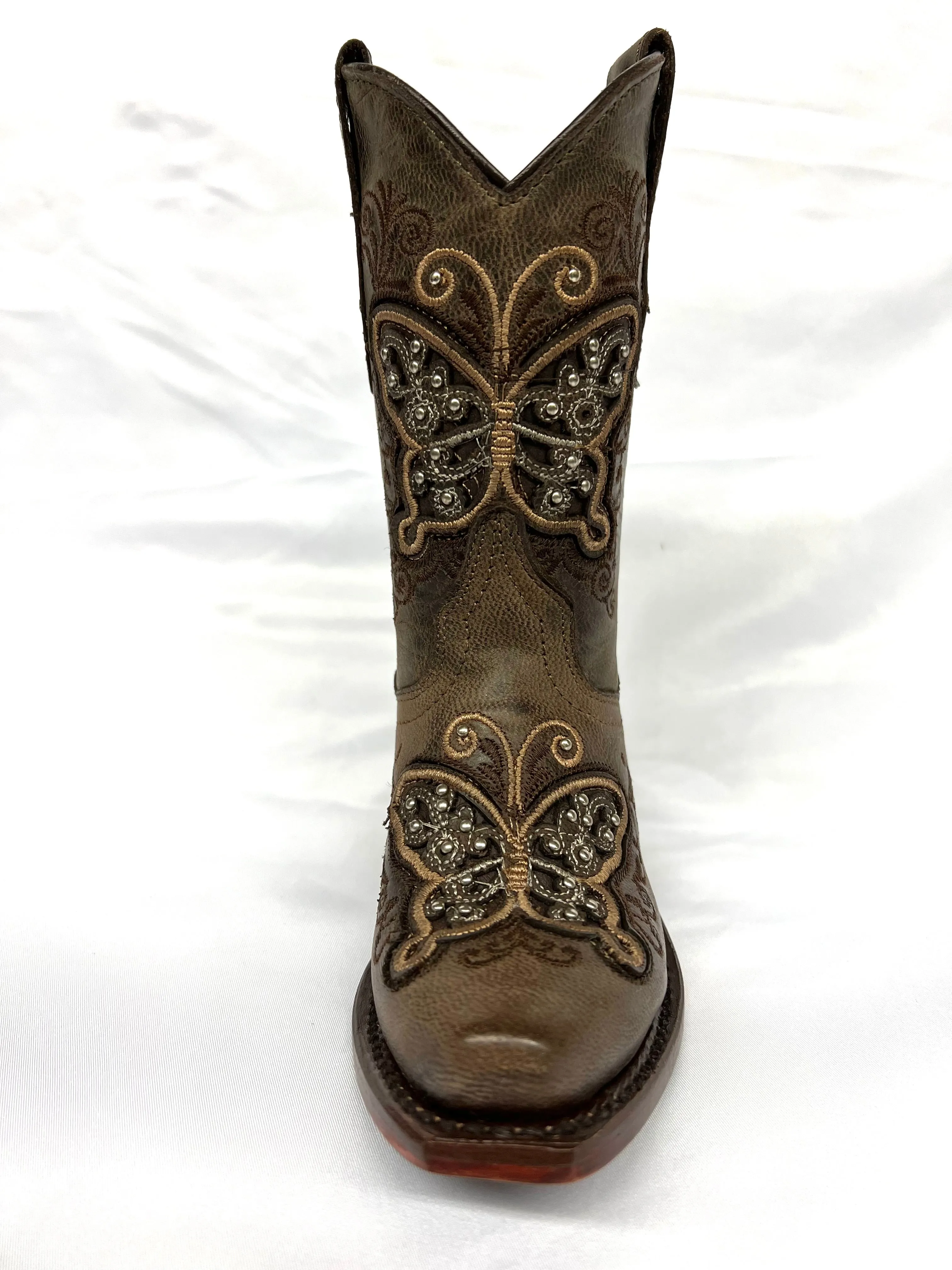Kid's Wildflowers Butterfly Western Boot