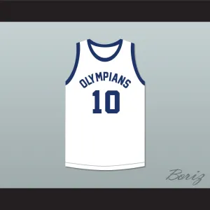 Kleggie Hermsen 10 Indianapolis Olympians Retro White Basketball Jersey