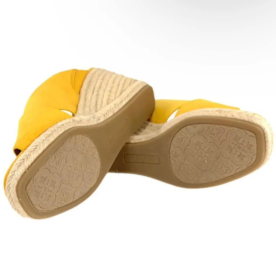 KLORY Women's Espadrille Wedge Heel Slip On Sandals
