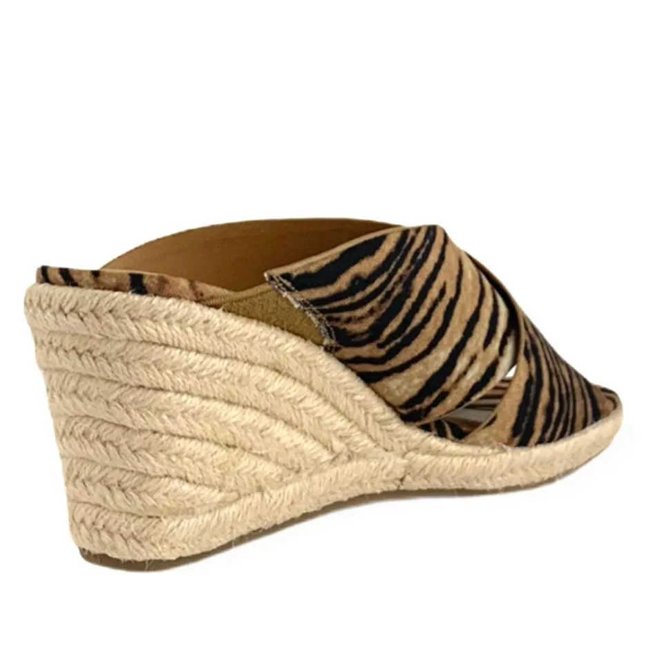 KLORY Women's Espadrille Wedge Heel Slip On Sandals