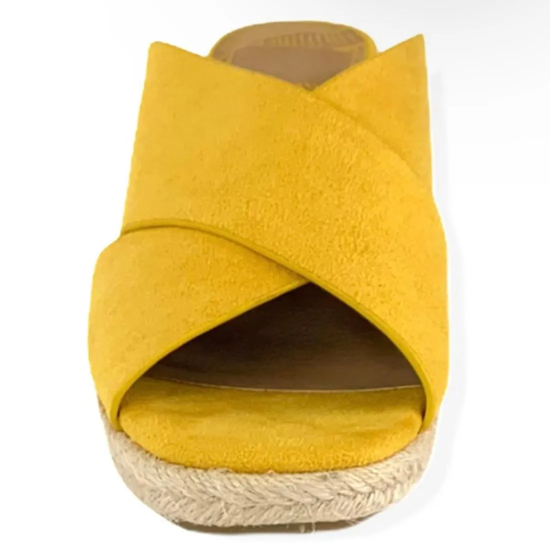 KLORY Women's Espadrille Wedge Heel Slip On Sandals