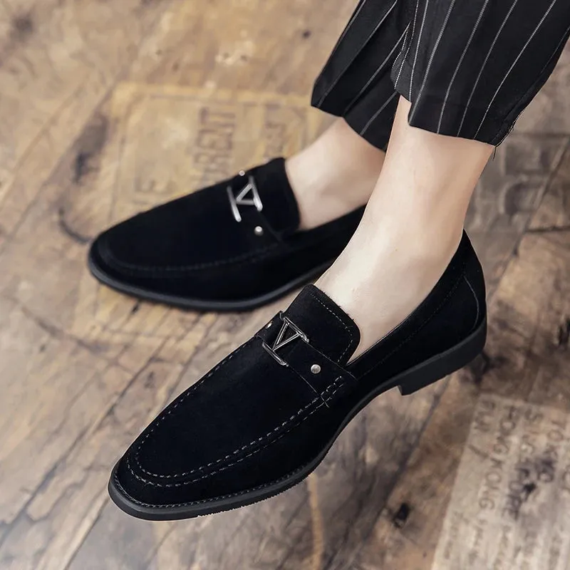 LuxMann Royalblau Slip-On Oxford Schuhe