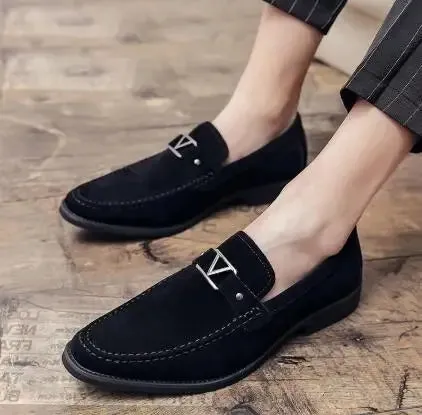 LuxMann Royalblau Slip-On Oxford Schuhe