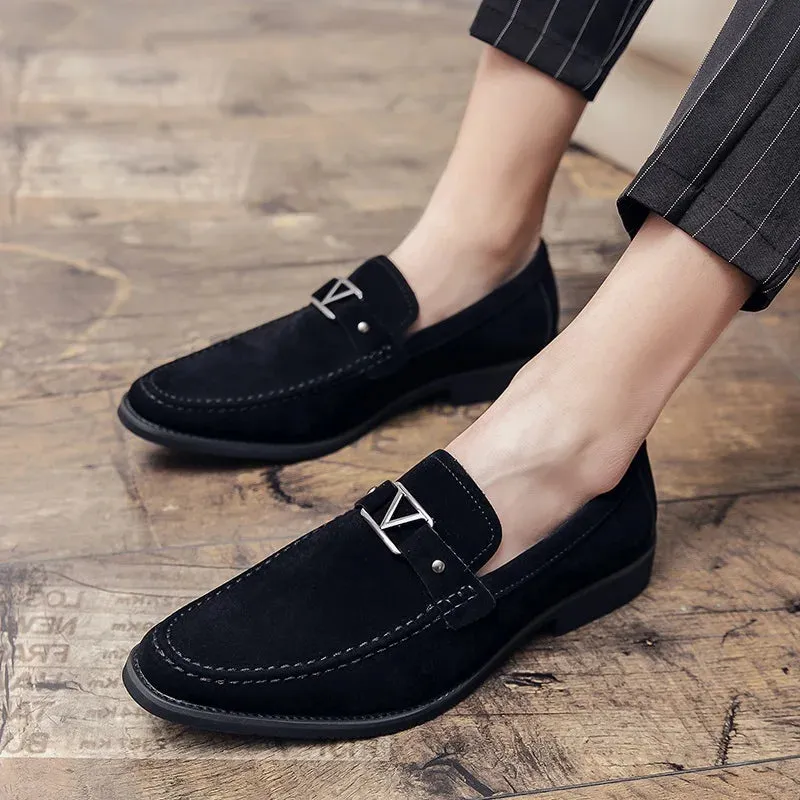 LuxMann Royalblau Slip-On Oxford Schuhe