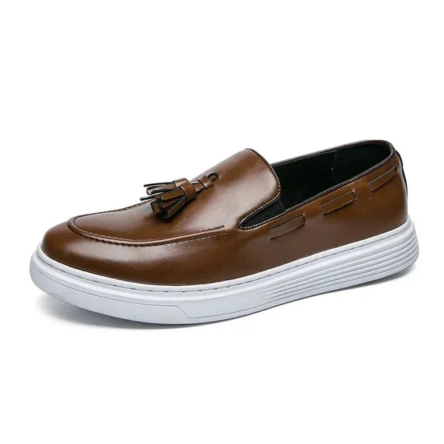 LuxusSchuhe Italienische Herren Slipper mit Quaste