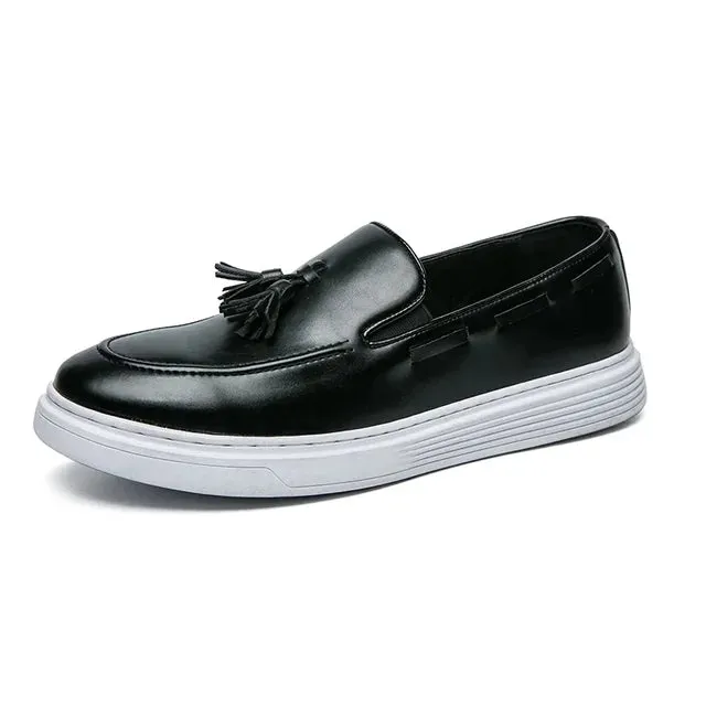 LuxusSchuhe Italienische Herren Slipper mit Quaste