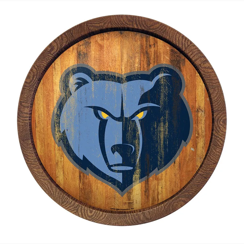 Memphis Grizzlies: "Faux" Barrel Top Sign