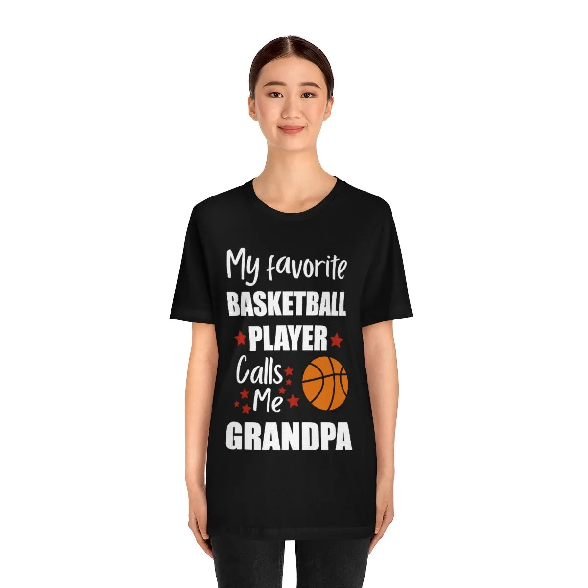 Men's Tee - My Favorite Basketball Player Calls Me Grandpa