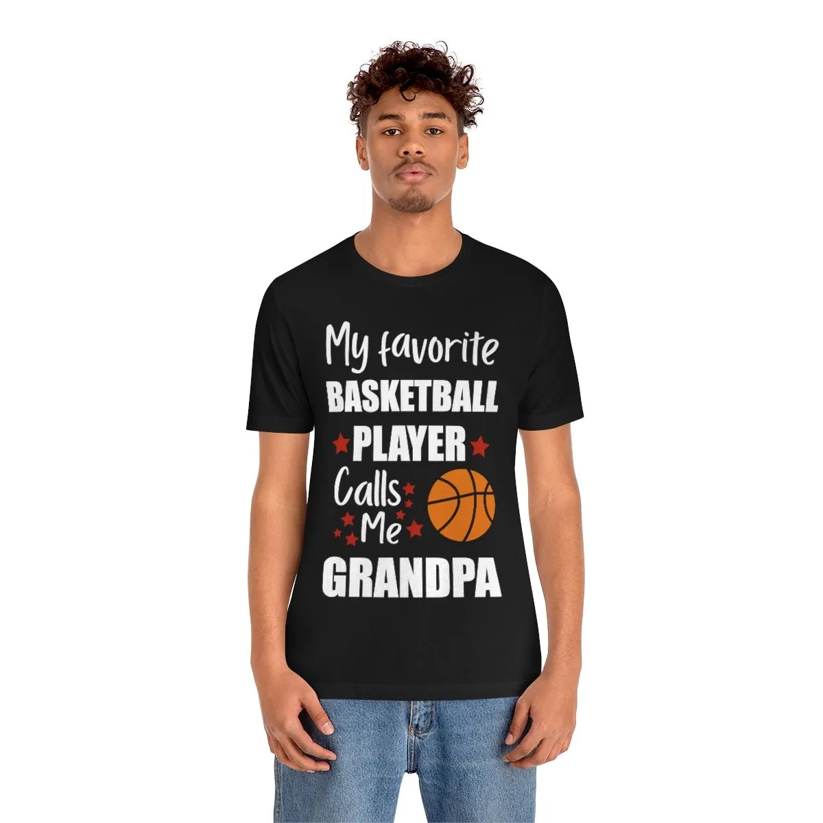 Men's Tee - My Favorite Basketball Player Calls Me Grandpa