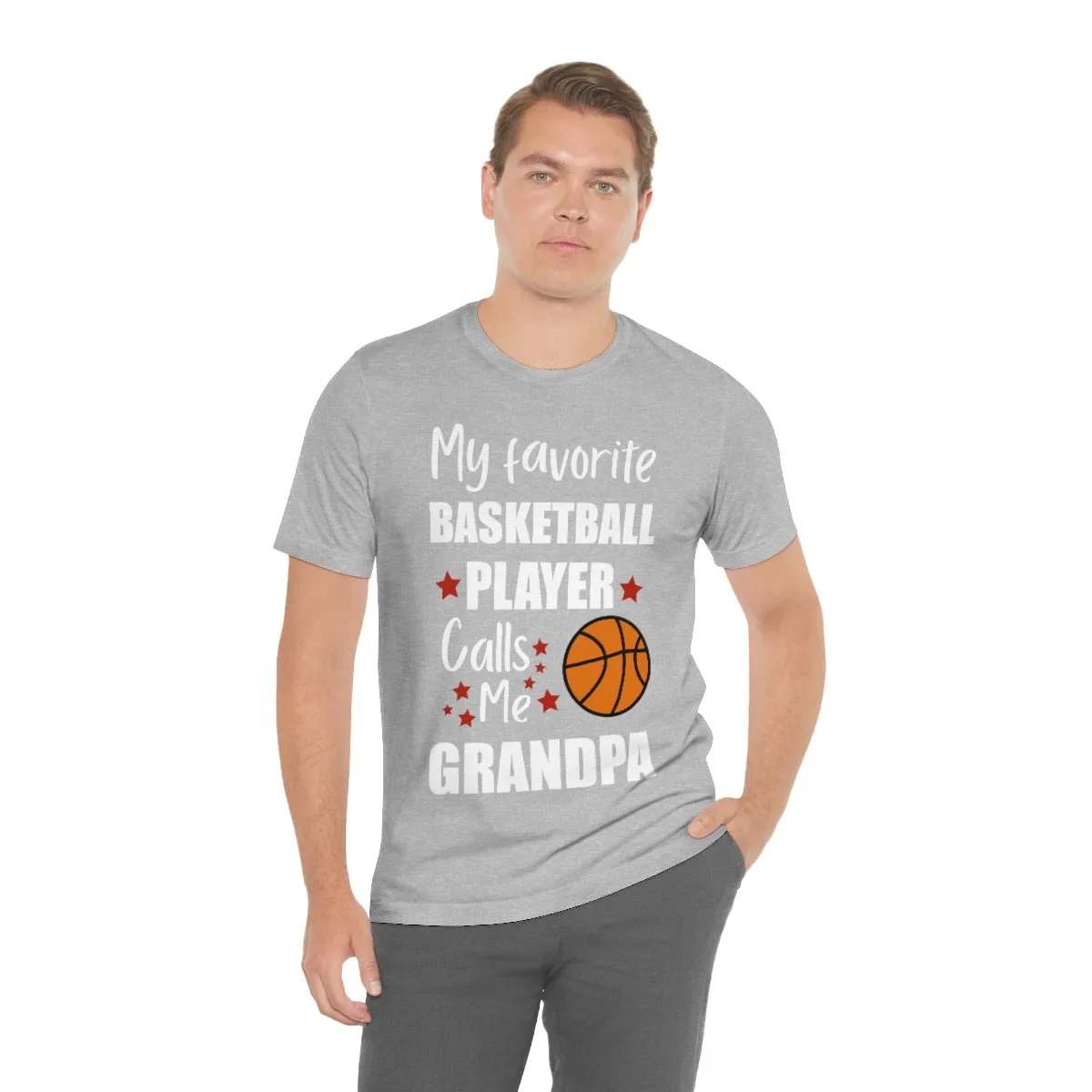 Men's Tee - My Favorite Basketball Player Calls Me Grandpa