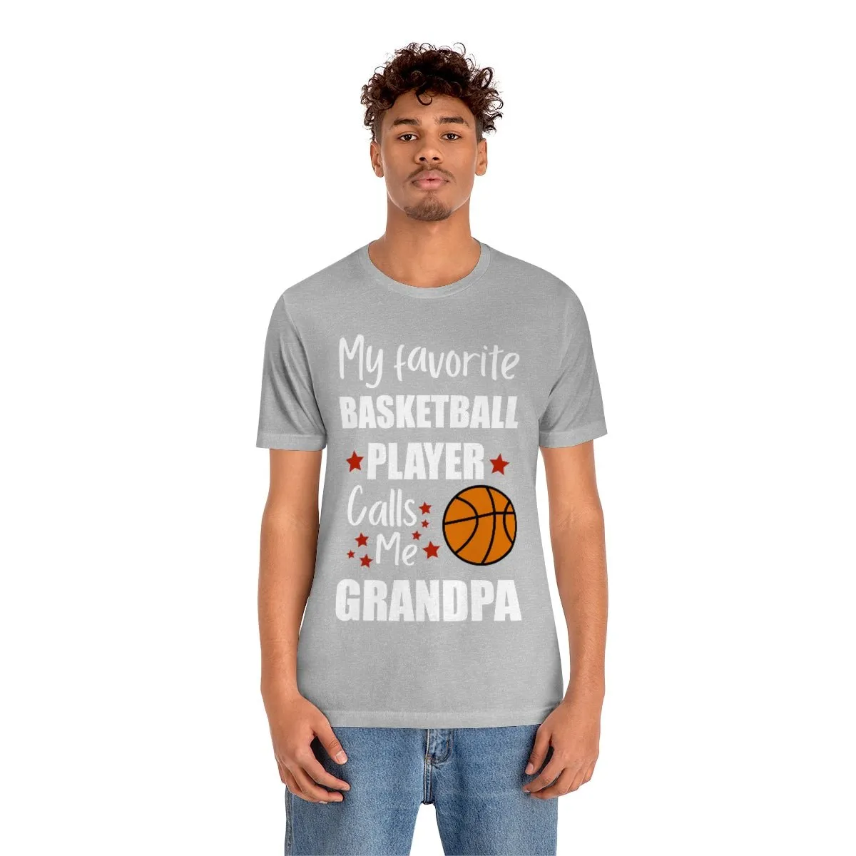 Men's Tee - My Favorite Basketball Player Calls Me Grandpa
