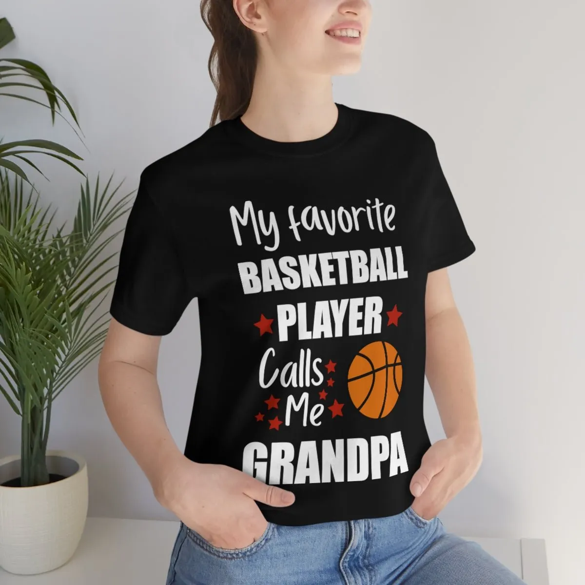 Men's Tee - My Favorite Basketball Player Calls Me Grandpa