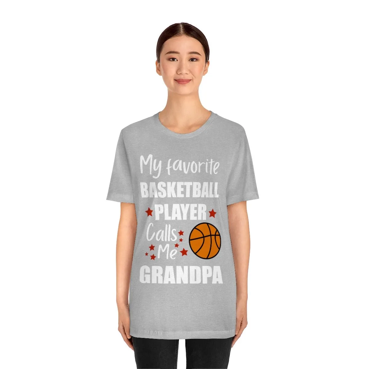 Men's Tee - My Favorite Basketball Player Calls Me Grandpa