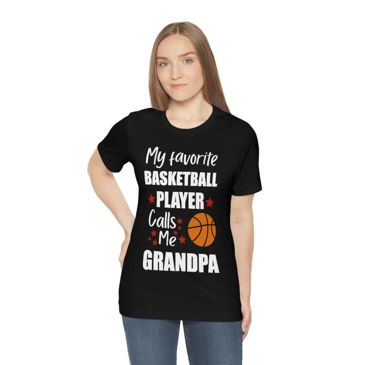 Men's Tee - My Favorite Basketball Player Calls Me Grandpa