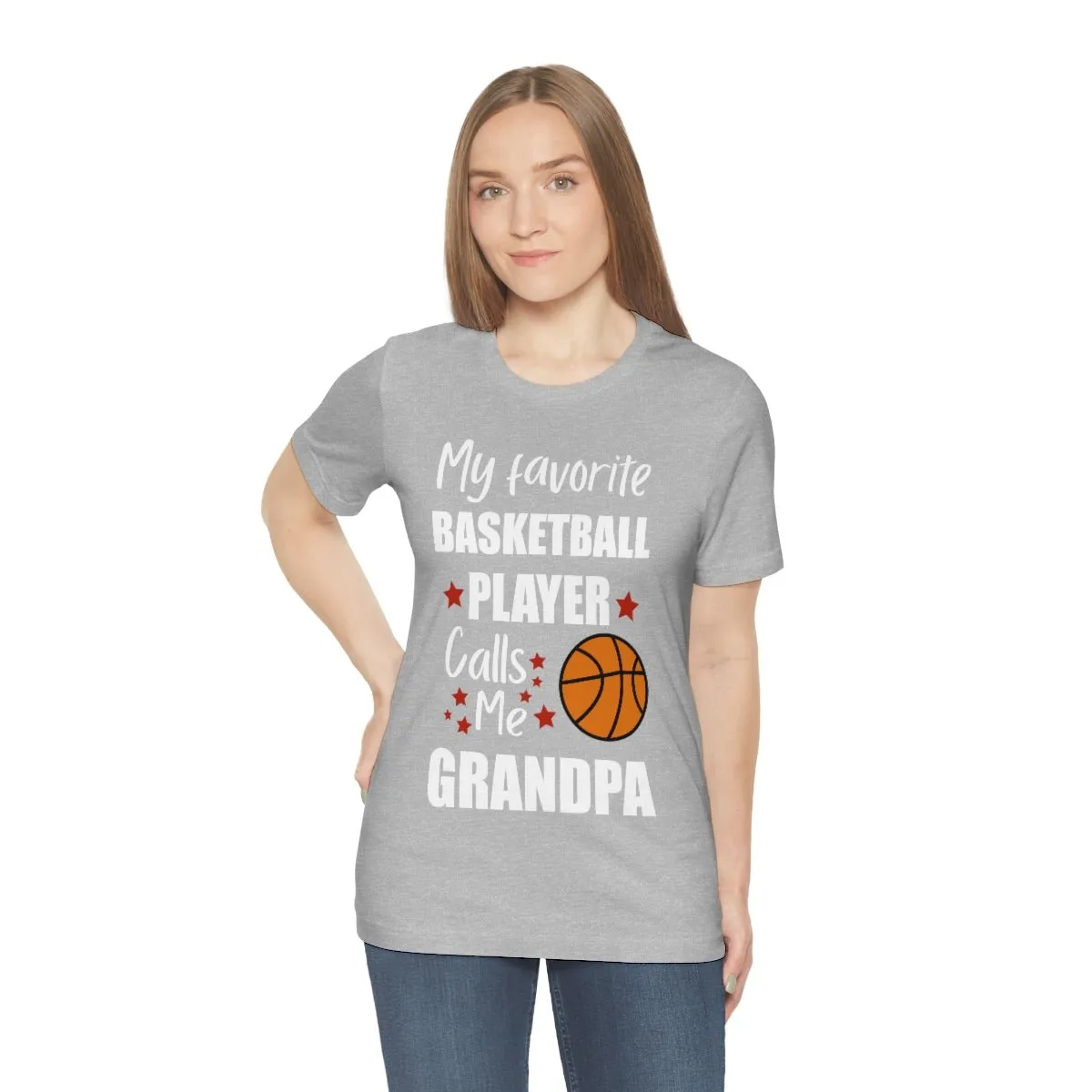 Men's Tee - My Favorite Basketball Player Calls Me Grandpa