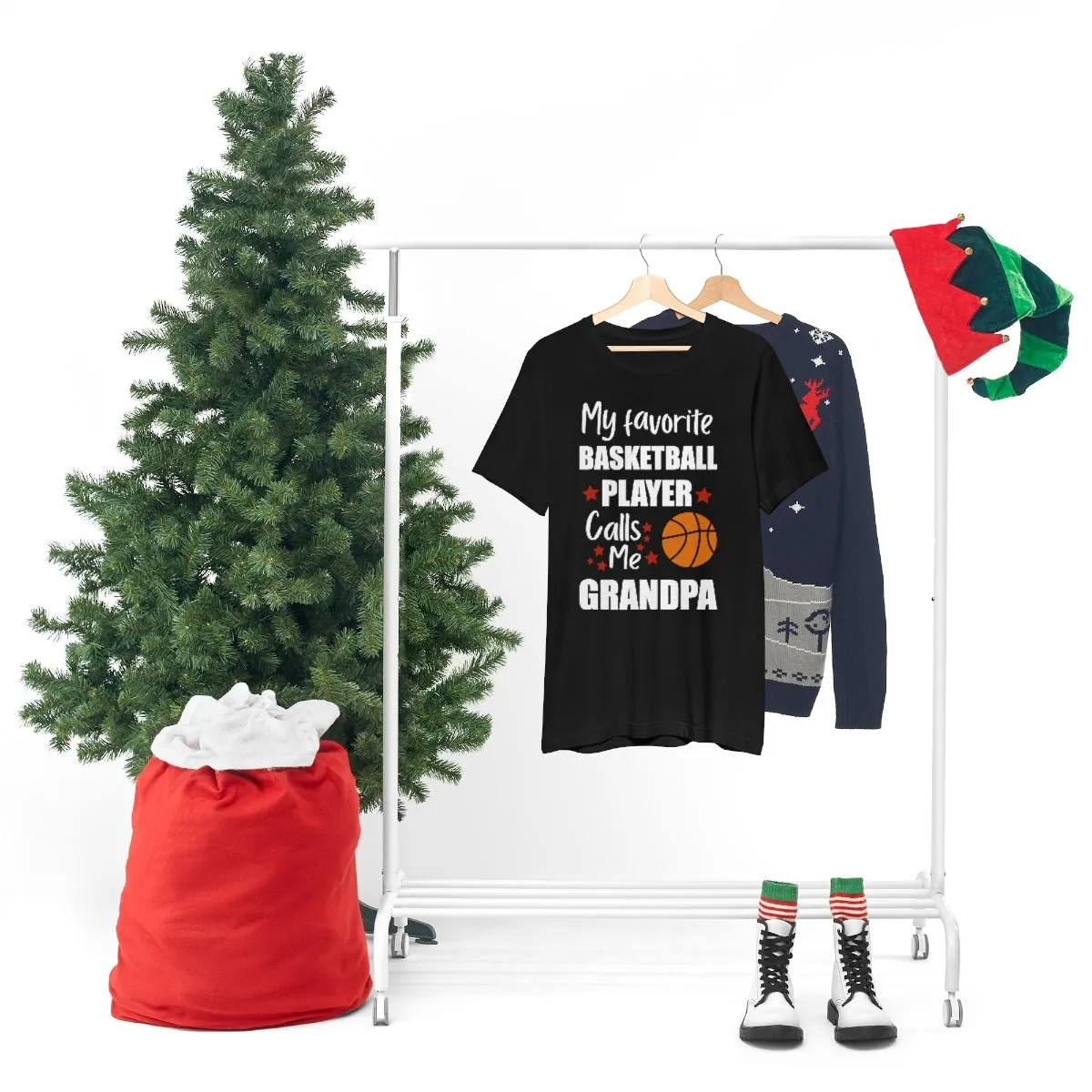 Men's Tee - My Favorite Basketball Player Calls Me Grandpa