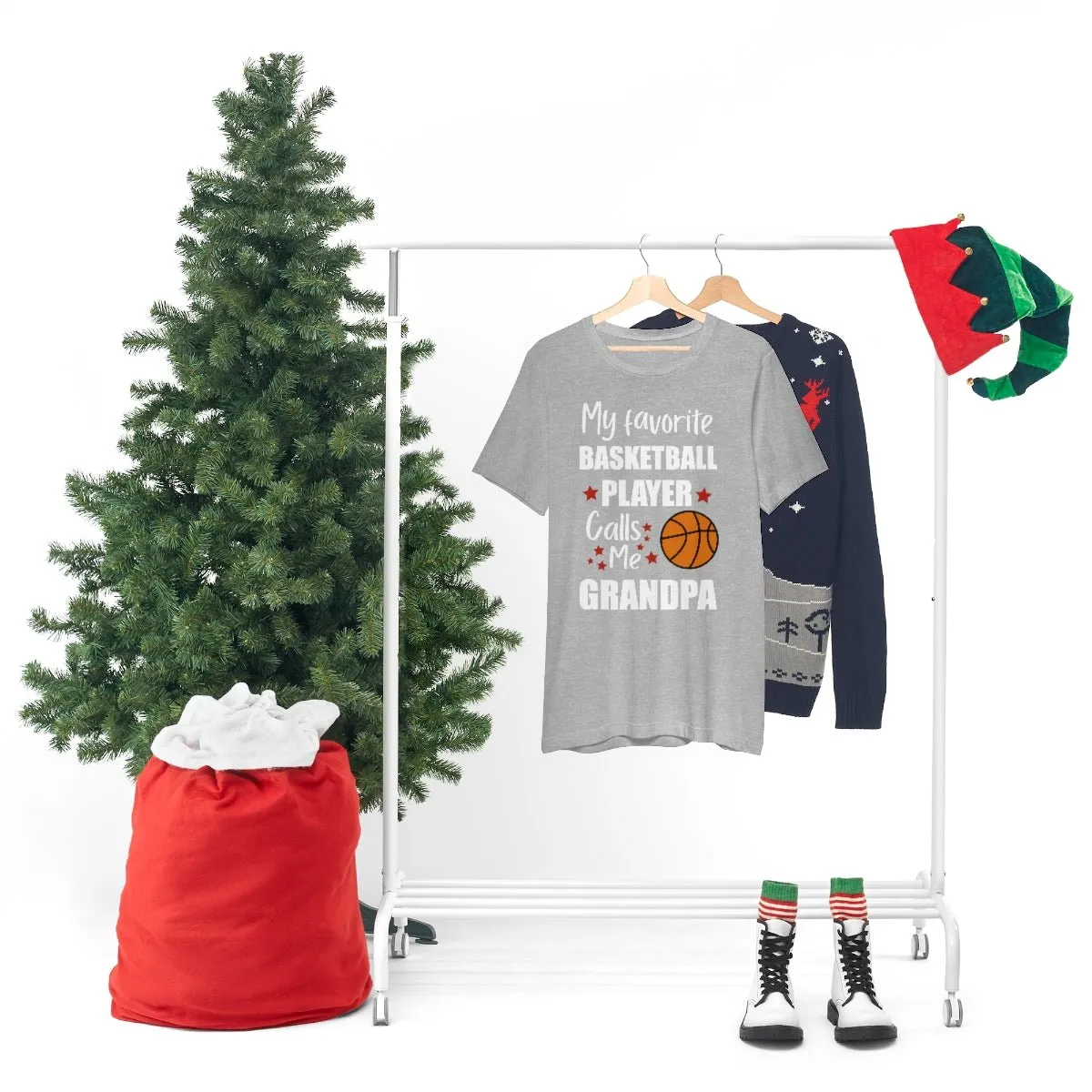 Men's Tee - My Favorite Basketball Player Calls Me Grandpa