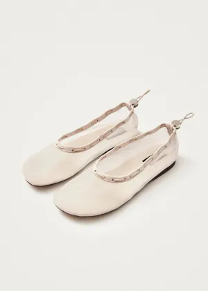 Mesh Leather Pumps