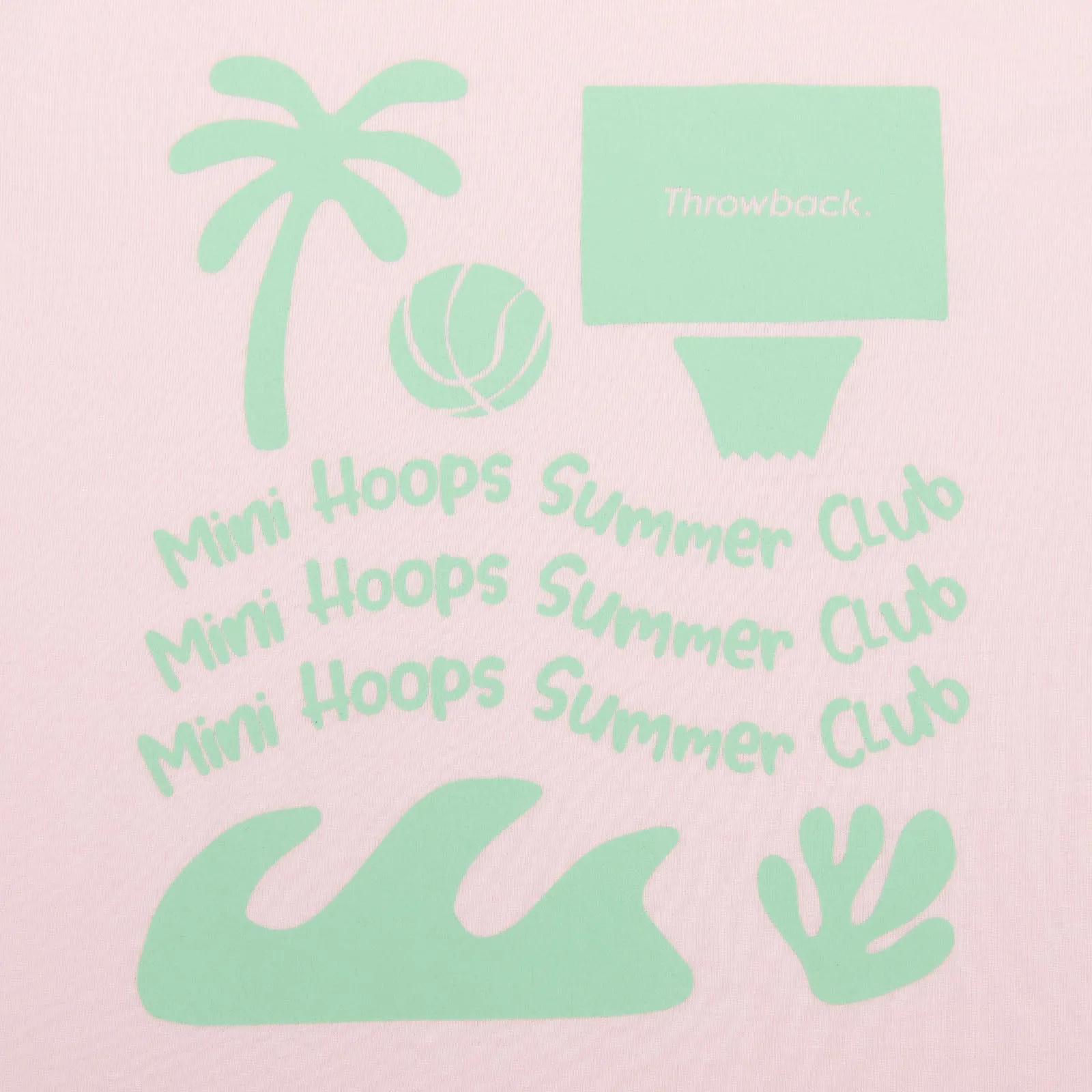 Mini Hoops Summer Club Kids T-Shirt - Pink