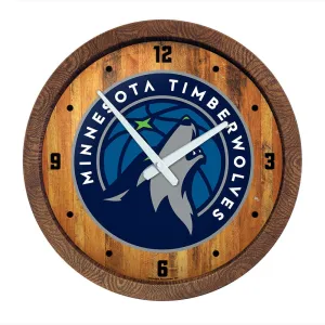 Minnesota Timberwolves: "Faux" Barrel Top Clock