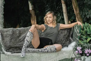 Moon Rose Adult Knee Highs