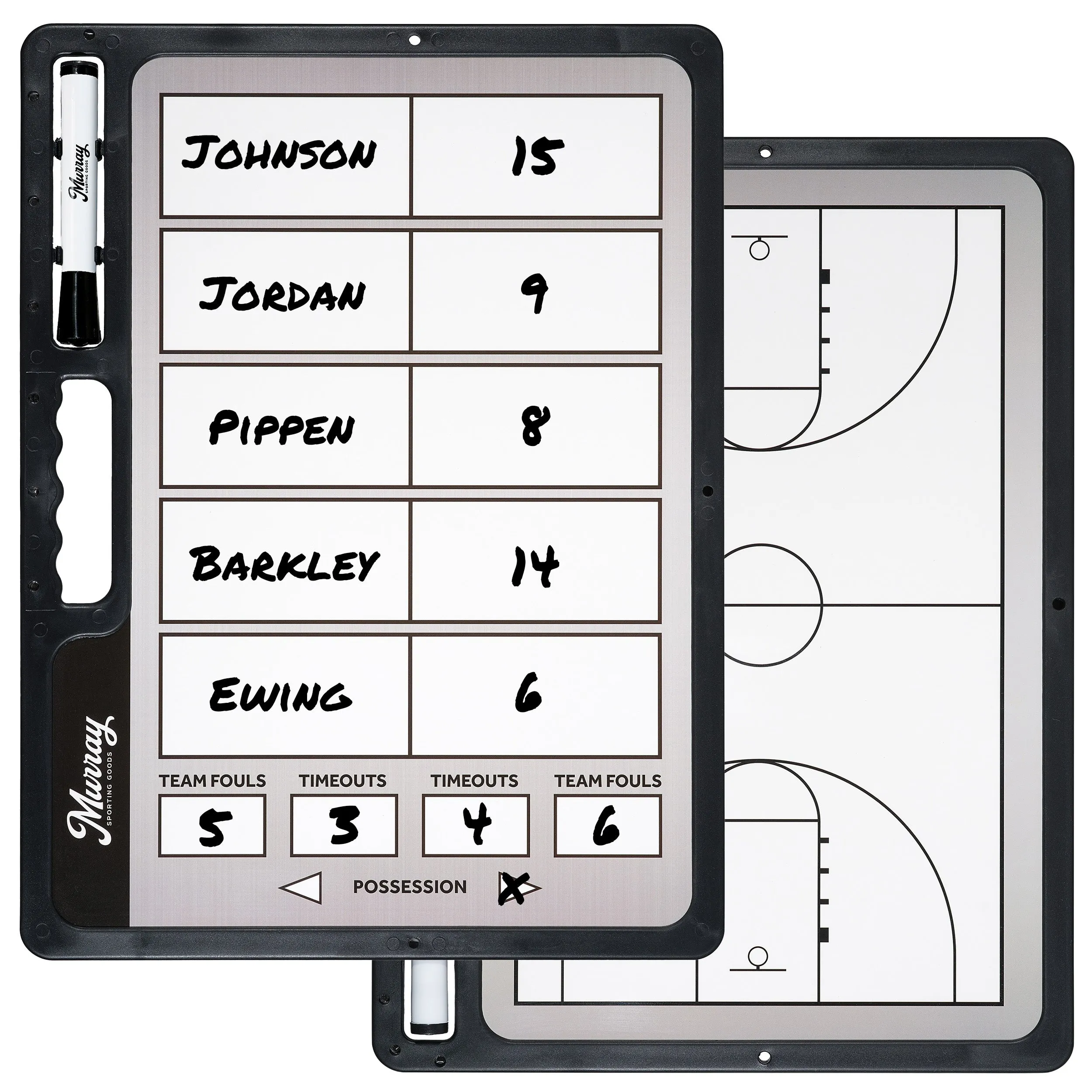 Murray Sporting Goods Premium Basketball Timeout Coaches Clipboard