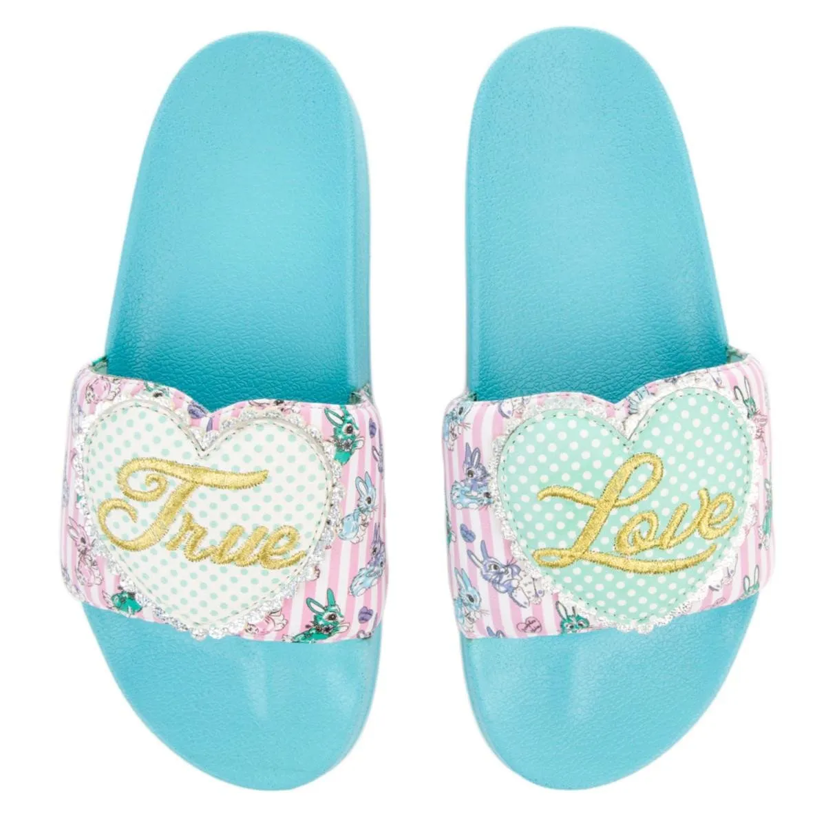 My True Love Blue Slip-On Sandal PINK/BLUE