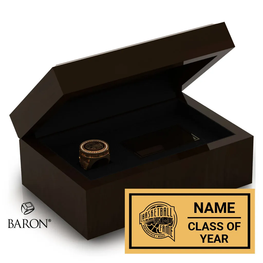 Naismith Basketball Hall of Fame Bill Fitch Friends & Family Ring Box