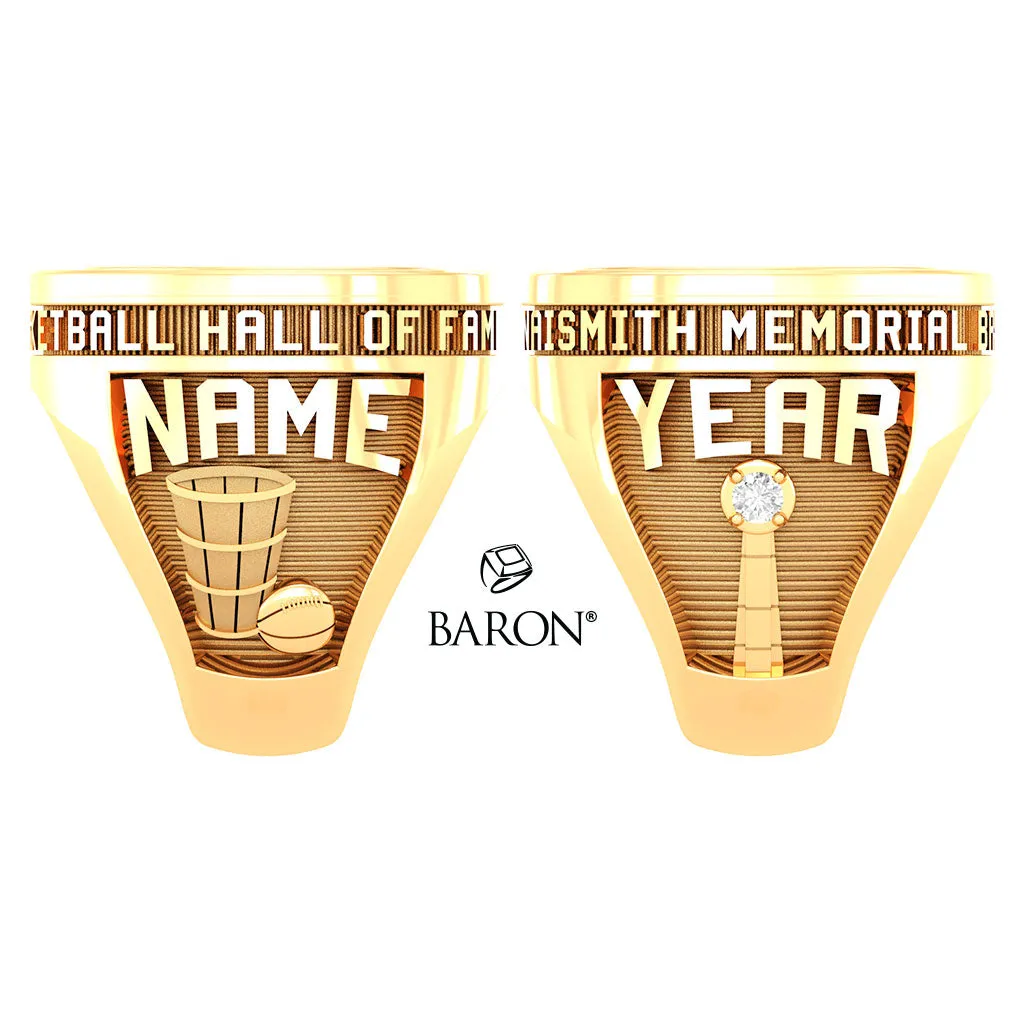 Naismith Basketball Hall of Fame Bill Fitch Friends & Family Ring - Design 7.1