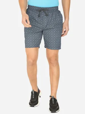 Navy Blue Printed Regular Fit Boxer Shorts | JadeBlue