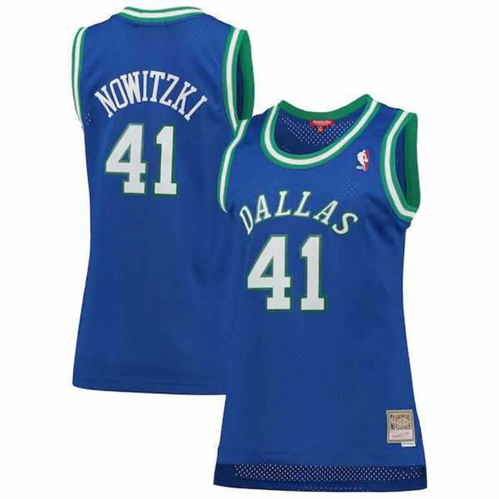 NBA Dirk Nowitzki Dallas Mavericks 41 Retro Jersey