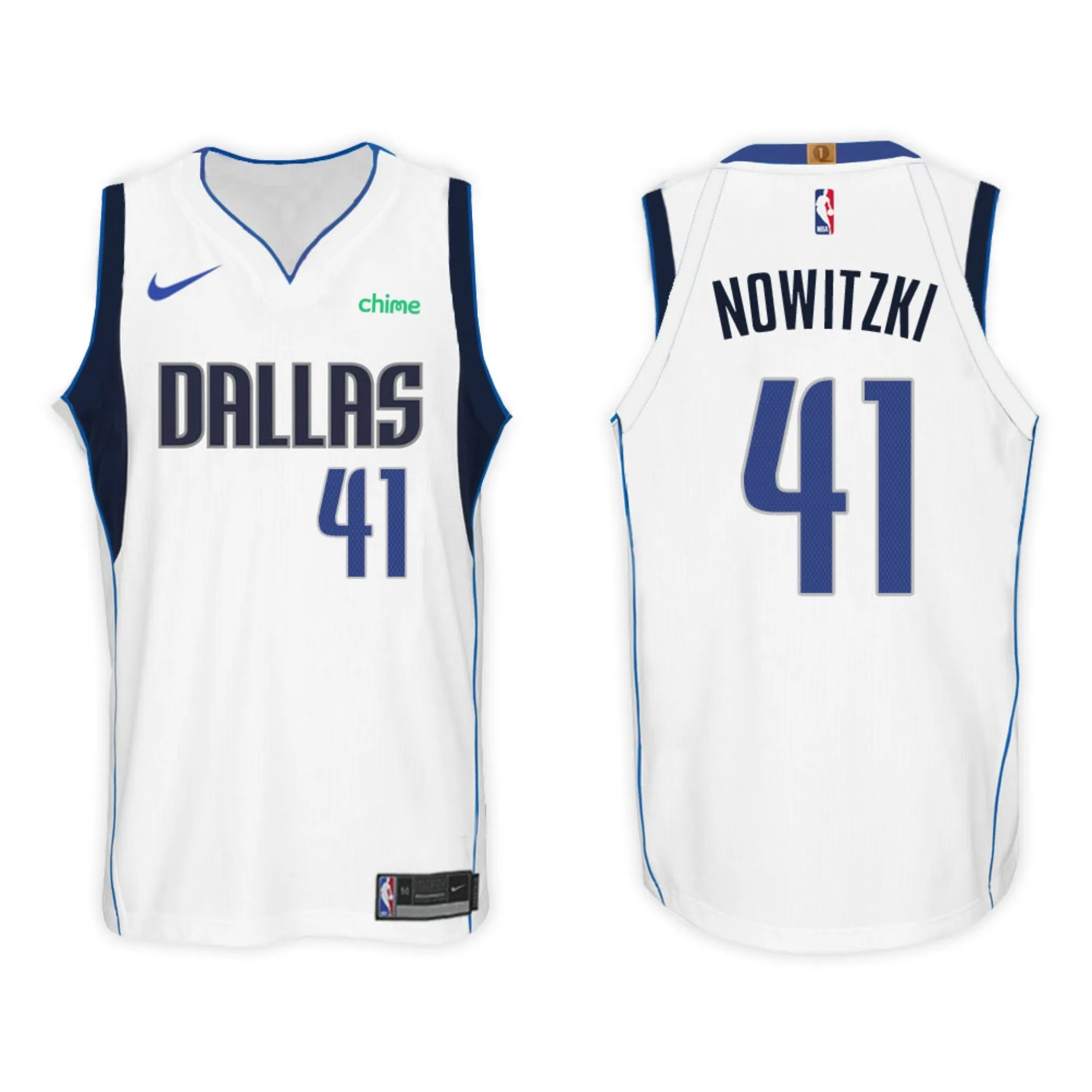 NBA Dirk Nowitzki Dallas Mavericks 41 Retro Jersey