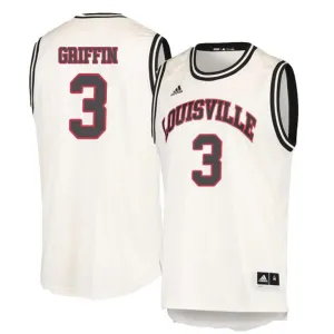 NCAAB Jo Griffin Red Retro Louisville Cardinals 3 Jersey