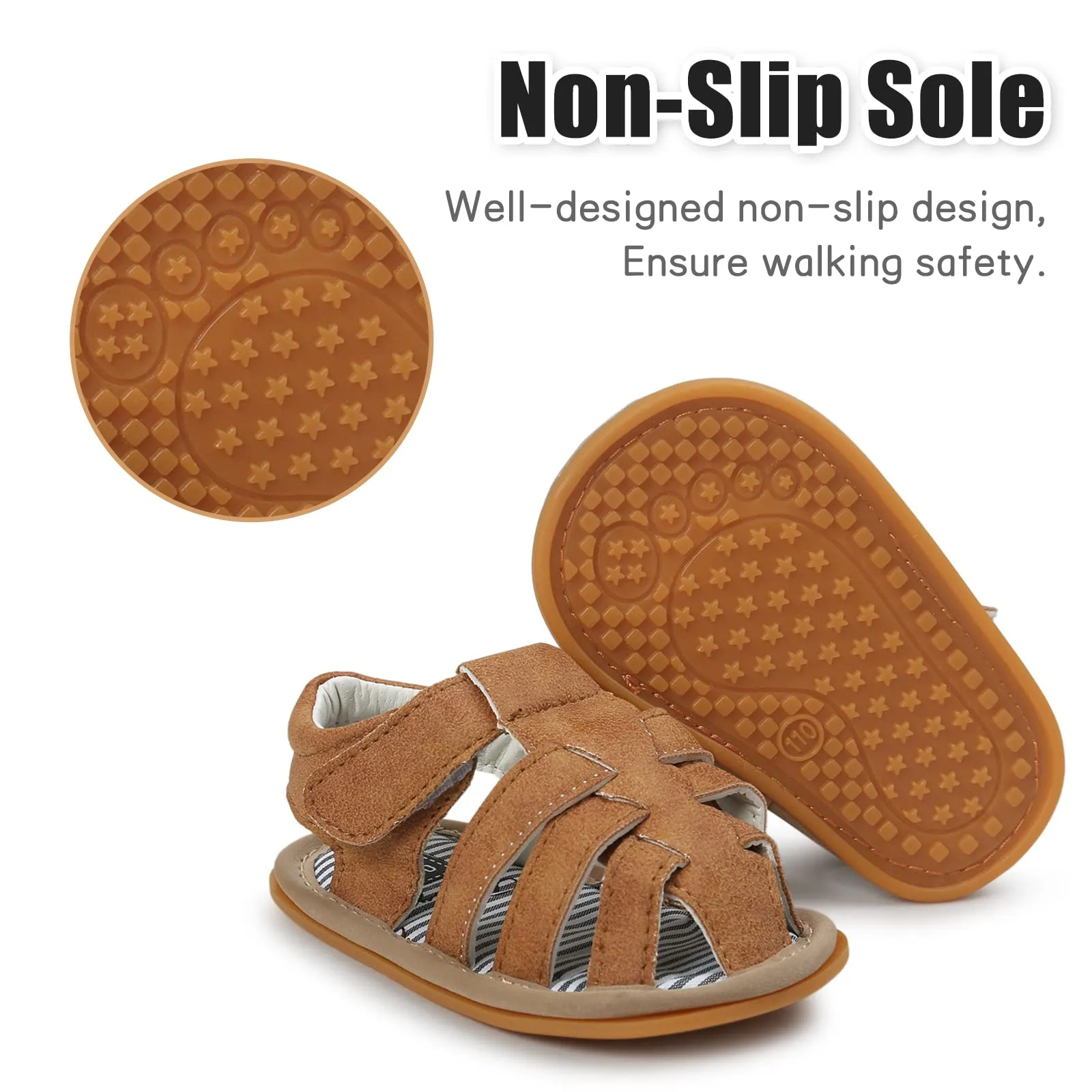 Neband Baby Girl Boy Sandals, Premium Soft Anti-Slip Sole Infant Baby Sandals 0-3Months Summer Casual Beach Shoes Bowknot Princess Dress Flats Prewalker First Walker Shoes