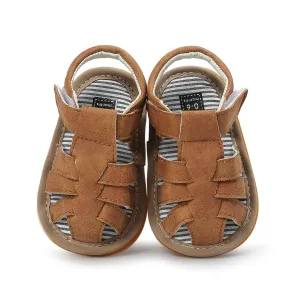 Neband Baby Girl Boy Sandals, Premium Soft Anti-Slip Sole Infant Baby Sandals 0-3Months Summer Casual Beach Shoes Bowknot Princess Dress Flats Prewalker First Walker Shoes
