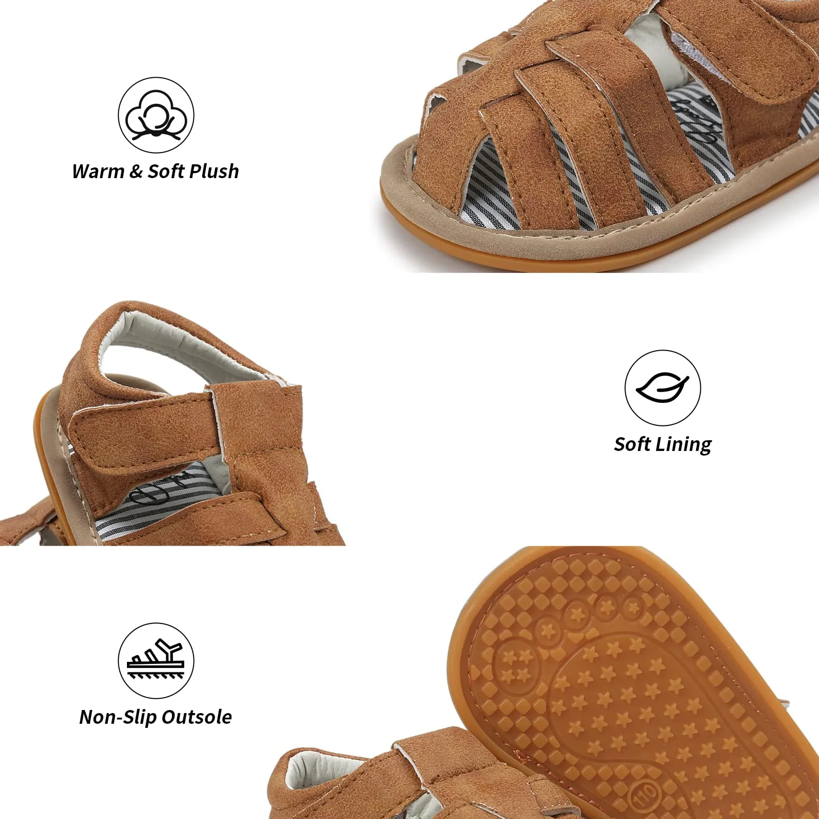 Neband Baby Girl Boy Sandals, Premium Soft Anti-Slip Sole Infant Baby Sandals 0-3Months Summer Casual Beach Shoes Bowknot Princess Dress Flats Prewalker First Walker Shoes