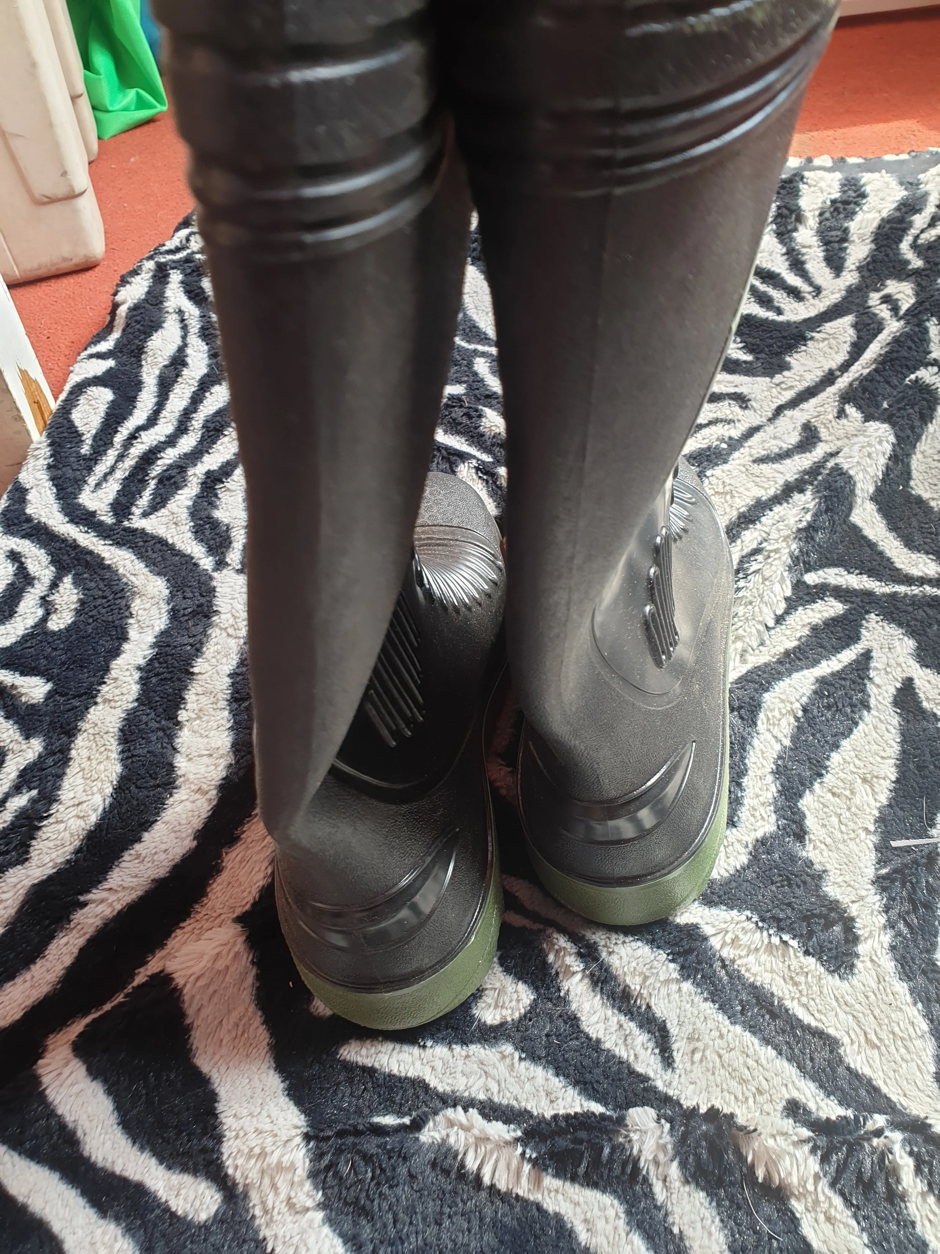NEW Black size 7 Dunlop steel toe wellingtons FREE POSTAGE ✅