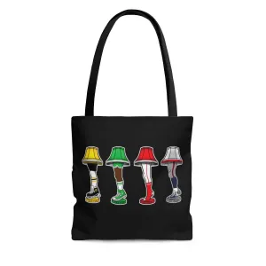 New England Sports Holiday Leg Lamps Tote Bag