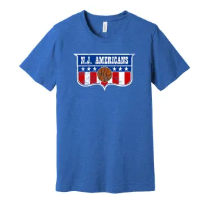 New Jersey Americans Distressed Logo Shirt - Defunct Basketball Team - Celebrate New Jersey Heritage and History - Hyper Than Hype