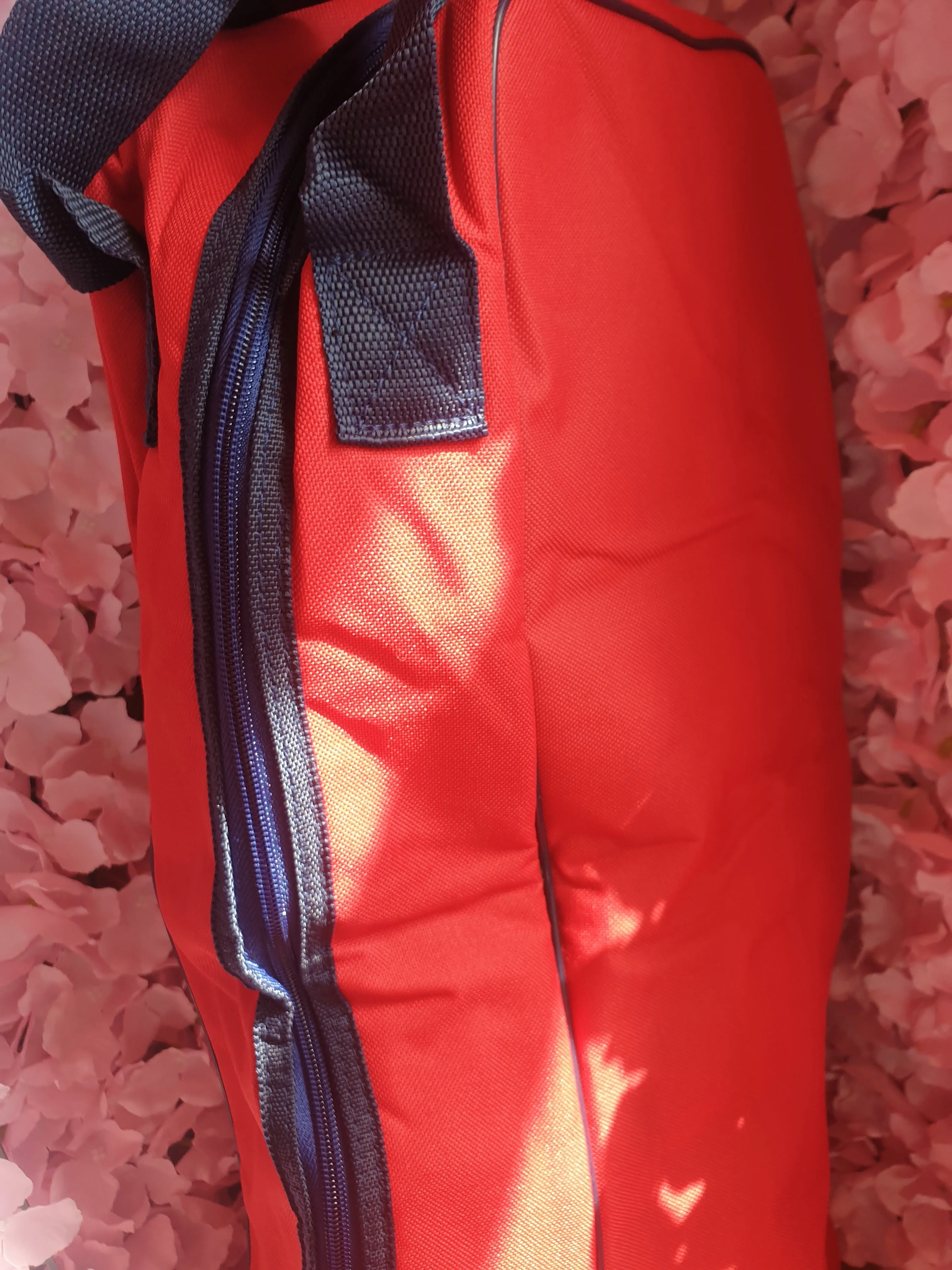 New red Rhinegold long riding boot bag