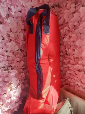 New red Rhinegold long riding boot bag