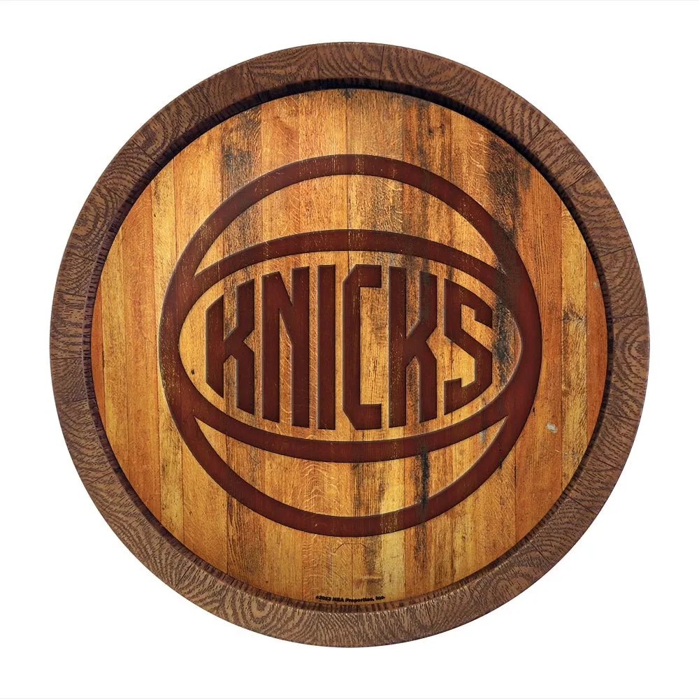 New York Knicks: Logo - "Faux" Barrel Top Sign
