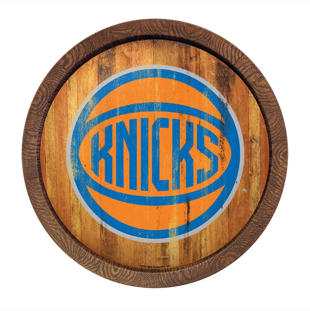 New York Knicks: Logo - "Faux" Barrel Top Sign