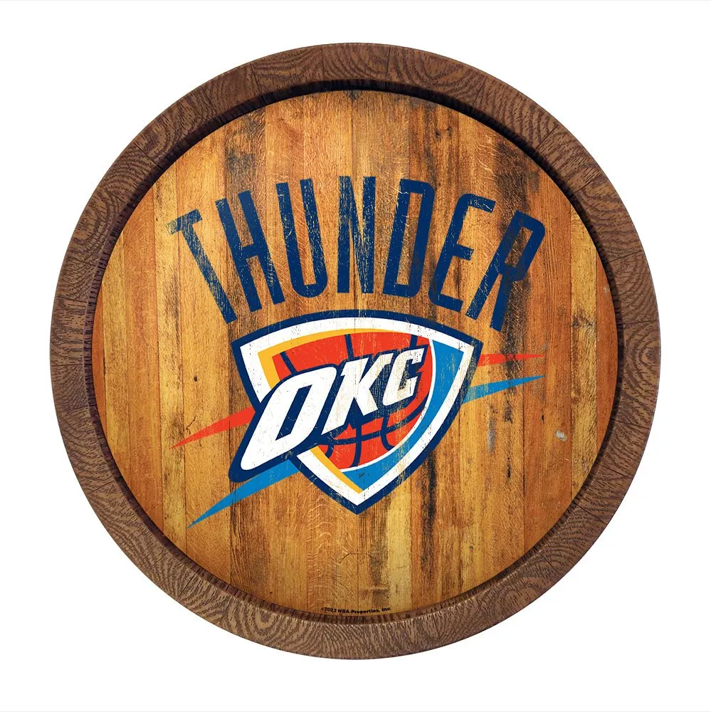 Oklahoma City Thunder: Logo - "Faux" Barrel Top Sign